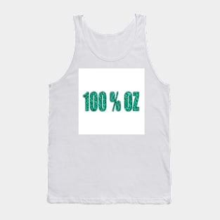 100 percent Aqua OZ Tank Top